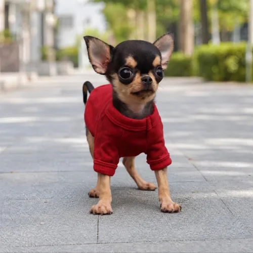 Miniatura 6 de LOPHIPETS Camiseta de Perro 100% Algodón para Perros Pequeños Teacup Chihuahua Yorkie Ropa para Cachorros-Rojo/XS
