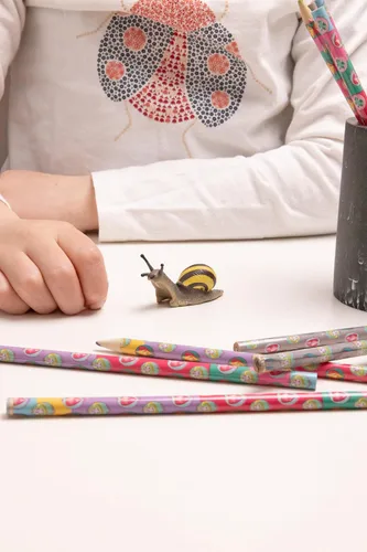 Miniatura 2 de Papo - Figura realista de caracol de madera - A partir de 3 años - Colección de animales de jardín - Juego educativo de criaturas pequeñas - Juguete