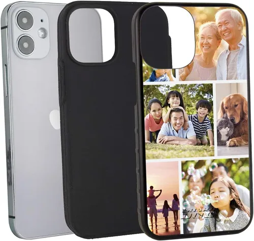 Miniatura 3 de Guard Dog Funda compatible con iPhone 12 Mini, grado militar, protección resistente de dos piezas, personalizada, fotos, seis marcos