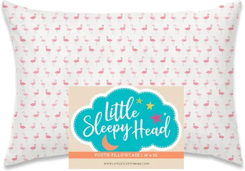 Miniatura 25 de Little Sleepy Head Funda de almohada para niños pequeños, 100% algodón y funda de almohada hipoalergénica para almohada de niños pequeños, funda