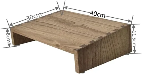 Miniatura 7 de Kirigen Reposapiés para debajo del escritorio de madera con ajuste de altura, soporte ergonómico portátil que mejora la postura y la circulación