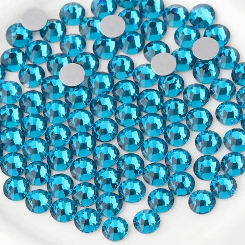 Miniatura 27 de Beadsland 1440 diamantes de imitación de cristal con parte trasera plana, gemas redondas, ámbar, SS3, 0.047-0.055 in