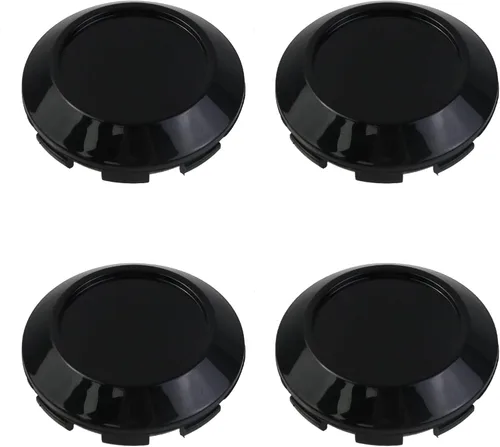 Miniatura 8 de Modengzhe Tapones centrales de rueda de 2.25 pulgadas, cubiertas centrales de repuesto de 2.5 pulgadas a orejeta, color negro, paquete de 4