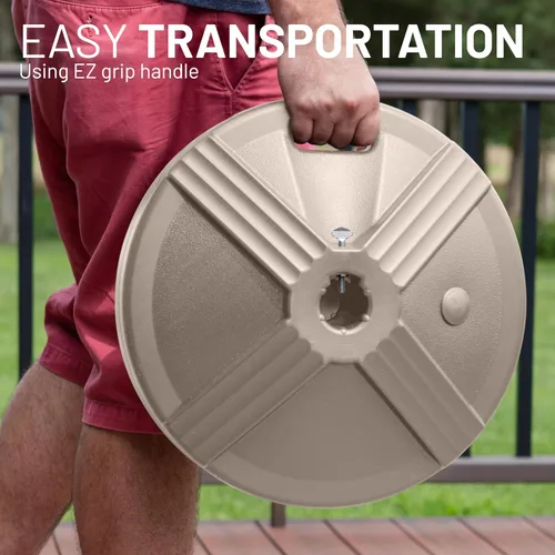 Miniatura 4 de US Weight Base de sombrilla duradera de 50 libras diseñada para ser utilizada con una mesa de patio