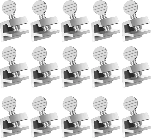 15 juegos de cerraduras de ventana correderas de aluminio a granel de metal de seguridad cerraduras ajustables con llaves para seguridad, color