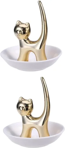 NOLITOY 2pcs Bandejas Decorativas Decorative Jewelry Plate Ring Dish Jewelry Dish Plate Animal Jewelry Plate Ceramic Plate Dish Womans Rings Jewelry