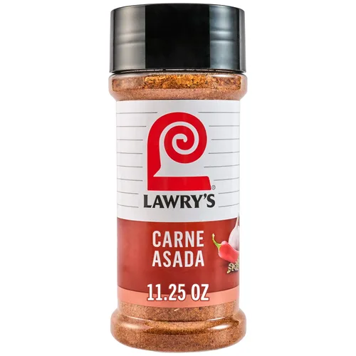 Lawry's Condimento, Carne Asada, sin MSG añadido, Kosher, básico, versátil, sabor inspirado en México, mezcla de ajo, comino, orégano y pimiento