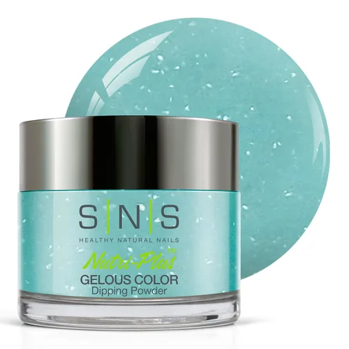 Miniatura 34 de SNS Polvo de inmersión de uñas, polvo de inmersión de color geloso, rosa brillante (rojo/magenta, brillante), color de uñas acrílico de larga