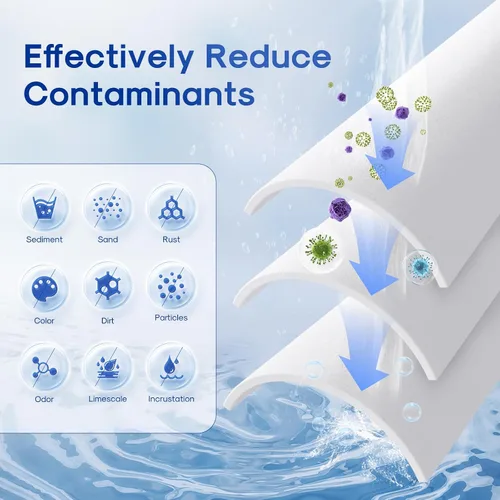 Miniatura 4 de ICEPURE Filtro de agua para toda la casa de 10 x 2.5 pulgadas, 1 micrón, para cualquier unidad de RO de 10 pulgadas, Dupont WFPFC5002, Aqua Pure