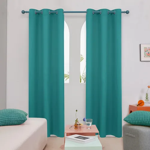 Miniatura 33 de Deconovo Cortina opaca, para oscurecer la habitación Gris claro