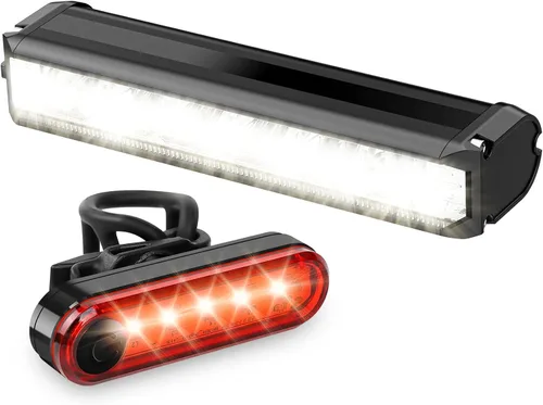 Miniatura 8 de Bright LED Bike Light for Night Riding,2025 Upgraded Rechargeable Bicycle Lights Set 5 Modes IPX6 Waterproof MTB Off-Road Cycling Commuting
