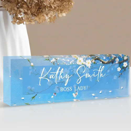 Miniatura 21 de Placa de nombre personalizada para escritorio Placa de nombre de escritorio personalizada Regalos personalizados de agradecimiento para jefe
