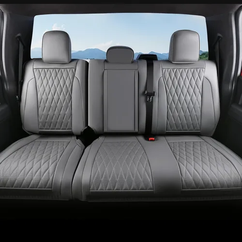 Miniatura 21 de Coverado Funda de asiento de cuero, ajuste personalizado para fundas de asiento Ford F150, fundas de asiento para camioneta Ford F150 impermeables