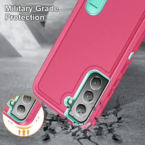 Miniatura 6 de BaHaHoues - Funda para Samsung Galaxy S22 con patas de apoyo incorporadas, cubierta protectora a prueba de golpes/polvo/caídas de grado militar