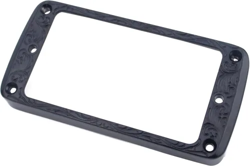 Miniatura 6 de Guyker Juego de anillos de montaje Humbucker de metal con parte inferior curvada – Reemplazo de marco de cubierta de pastillas para puente y cuello