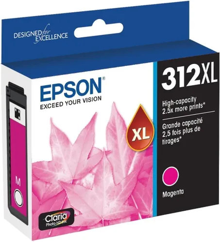 Miniatura 3 de Epson 312 Claria Photo HD Cartucho magenta de alta capacidad (T312XL320-S) 314 Claria Photo HD Ink Cartucho gris de alta capacidad (T314XL720-S)