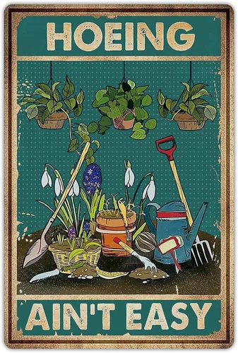 Miniatura 4 de Artlunar Divertido letrero de flores de jardín para exteriores, decoración artística, regalo de jardinería humorístico para mujeres entusiastas, 12