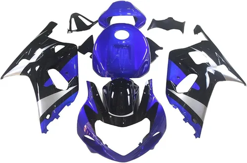 Miniatura 32 de Kit de carenado de inyección azul, negro y blanco para Suzuki GSXR600 GSX750 2006 2007 GSXR 600 GSX-R750 06 07 ABS Carenado de plástico completo