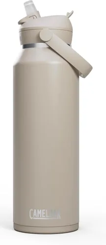 Miniatura 46 de CamelBak - Thrive - Botella de agua con tapa y pajilla, 20 onzas - Aislante de acero inoxidable, color negro