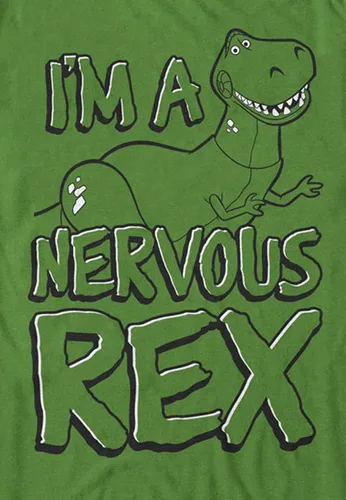 Miniatura 3 de Disney Toy Story Nervous Rex Graphic Camiseta para hombre