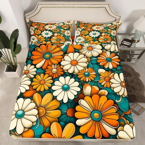 Miniatura 7 de Juego de sábana bajera ajustable para niños de fresa roja, tamaño individual, diseño de corazón dulce princesa, decoración de habitación para niñas