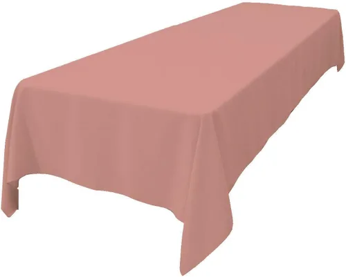 Miniatura 52 de LA Linen Mantel rectangular lavable de popelín de poliéster, resistente a las manchas y a las arrugas, cubierta de mesa 60x84, mantel de tela