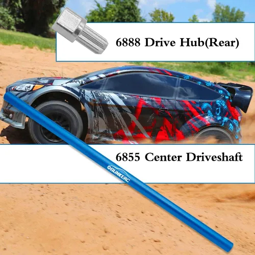 Miniatura 4 de Eje de transmisión de aleación de aluminio RC Actualización perfecta para el eje de transmisión central Traxxas 4X4 (azul)