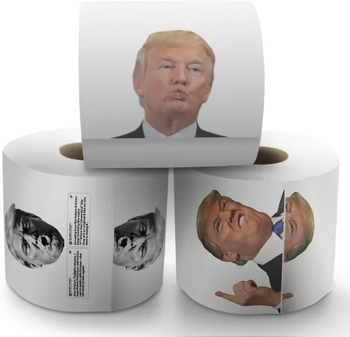 Miniatura 3 de Gagster Donald Trump - Papel higiénico divertido de 3 capas, 200 hojas, paquete de regalo de broma