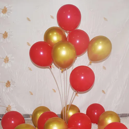 Miniatura 18 de 200 globos negros y dorados de 5 pulgadas, cromados, metálicos, dorados, negros, de látex, gruesos, pequeños para bodas, cumpleaños, graduaciones