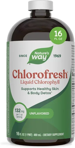 Miniatura 8 de Nature's Way Chlorofresh, clorofila líquida, apoya la piel saludable y la desintoxicación del cuerpo*, suplemento desodorante interno*, apoya