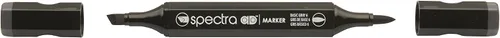 Miniatura 16 de AD Marker Chartpak Spectra, Tri-Nib y cepillo de doble punta, blanco antiguo, 1 cada uno (S092AD)