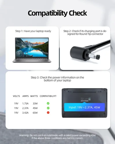 Miniatura 3 de Cargador de CA con certificación UL para Asus X200MA X200M X200CA X200C X200LA X200L X200L X202E X202 X201E X201 X420UA X420U X420FA X420F X420