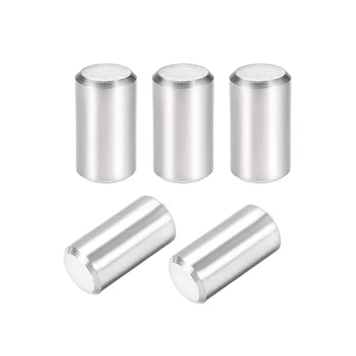 Miniatura 13 de uxcell 5 unids 0.315 in x 0.630 in pasador 304 acero inoxidable estante cilíndrico soporte pin sujetan elementos tono plata