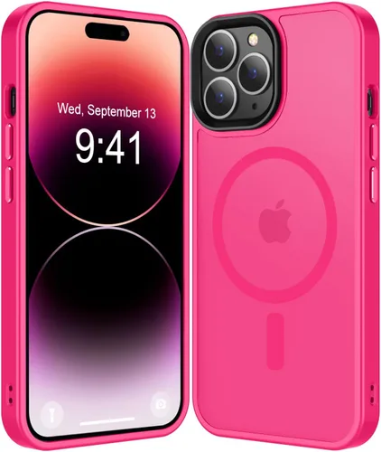 Miniatura 101 de Fuerte magnético para iPhone 11, compatible con Magsafe, [resistente a caídas de 13 pies] Funda trasera translúcida mate con sensación de piel