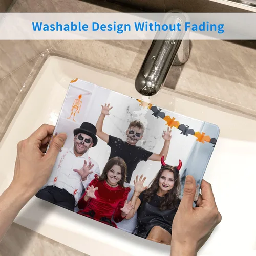 Miniatura 6 de Alfombrilla de mouse personalizada con impresión de tu propia foto, imagen, logotipo, alfombrilla de mouse personalizada para cumpleaños, día
