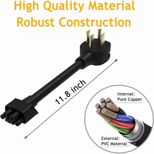 Miniatura 2 de Adaptador NEMA 14-50 compatible con cargador portátil Tesla Gen 2, conecta el cargador móvil Tesla a la toma NEMA 14-50 de 240 V a 32 amperios, 11.8