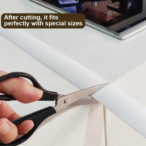 Miniatura 3 de Fundas de silicona para huecos para encimera de cocina, resistentes al calor, no pegajosas, sellos de relleno entre encimera, estufa, horno, Blanco