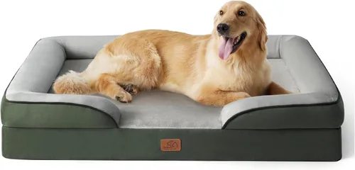 Miniatura 16 de Bedsure Cama ortopédica XL para perros extragrandes, cama lavable para perros y gatos, impermeable, cómodo sofá para perros con funda extraíble