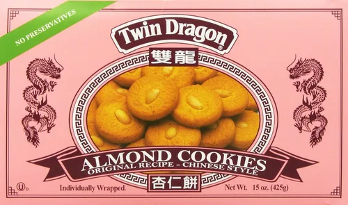 Miniatura 4 de Galletas de almendra Twin Dragon 15 onzas, paquete de 2