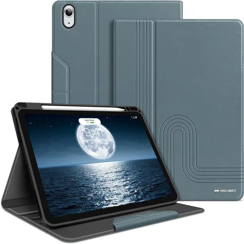 Miniatura 10 de H HOLIMET Funda para iPad Air de 11 pulgadas M3/M2 (2025/2024)/iPad Air de 4ª/5ª generación de 10.9 pulgadas 2022/2020 con soporte para lápiz, parte