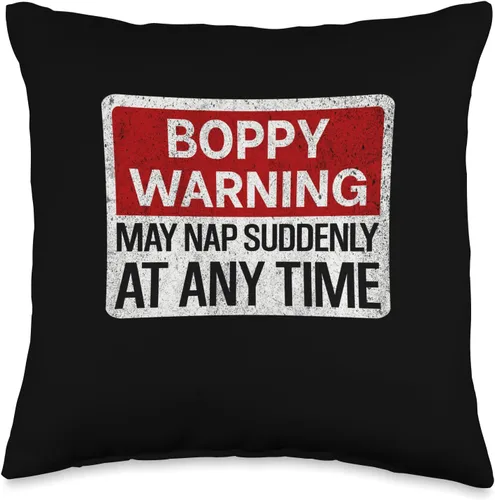 Funny Mens Grandpa Humor Jokes For Boppy Divertido letrero de advertencia de Boppy para hombre, con texto en inglés "May Nap Suddenly at Any Time",