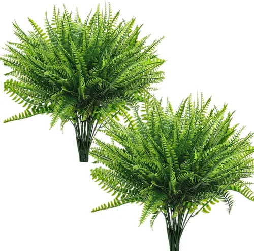 Miniatura 16 de Paquete de 10 enredaderas artificiales colgantes, hiedra falsa, sauce llorón, hojas verdes, plantas de plástico, guirnalda sintética resistente a