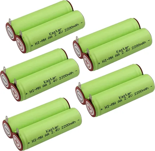 Miniatura 5 de Kastar Paquete de 3 baterías de repuesto de 2.4 V 2200 mAh Ni-MH para irrigador dental de agua GP130AAHE2B1H 2SBT, hilo dental de agua WP-450