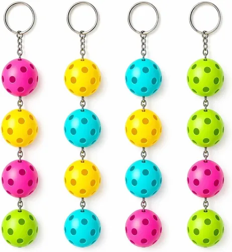 Miniatura 12 de Juego de llaveros de pickleball 8/16/24/48 - Regalos únicos divertidos para mujeres, hombres y amantes - Accesorios de equipo a granel