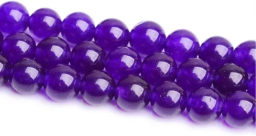 Miniatura 6 de Cuentas de calcedonia natural de 0.157 in a 0.551 in, cuentas de jade natural, cuentas sueltas para hacer joyas (YS01), 4mm