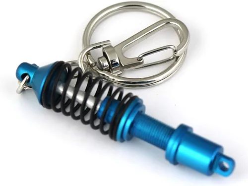 Miniatura 6 de Llavero creativo modelo autoparte de moda coilover amortiguador Maycom, color rojo, Hecho por el hombre, S