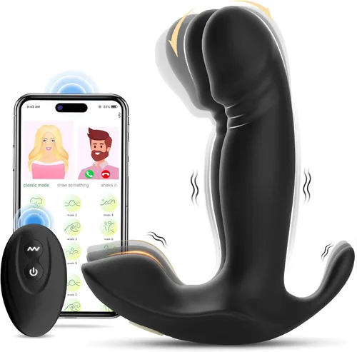 Juguetes Sexuales Vibrador de Punto G Consolador - Vibradores de Braga Control Remoto por Aplicación con 10 Modos de Vibración y Revoloteo Rápido
