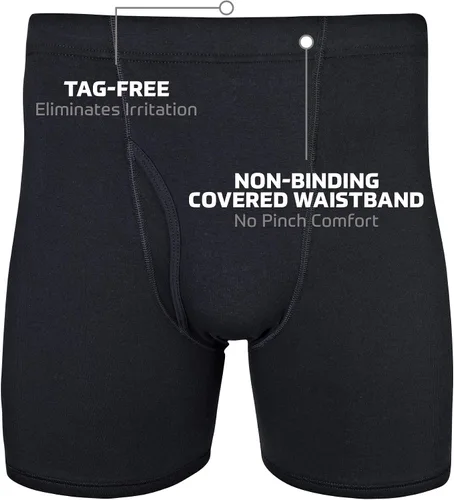 Miniatura 2 de Gildan Men's Underwear Covered Waistband Boxer Briefs, Multipack