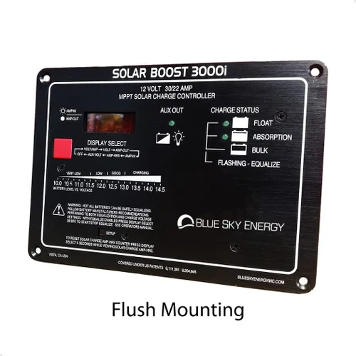 Miniatura 2 de Kit compuesto por Blue Sky Energy SB3000i Solar Boost 30A MPPT controlador de carga, caja de montaje en pared de metal y sensor de temperatura