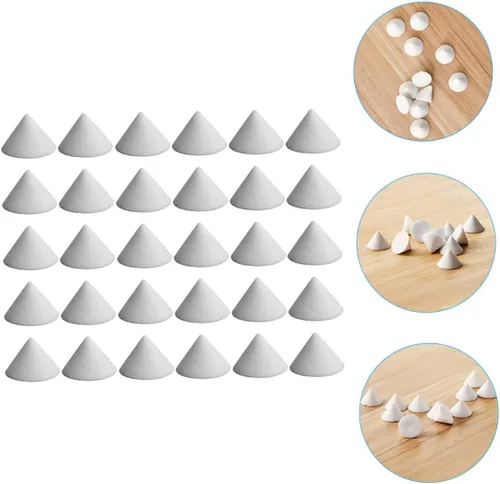 Miniatura 8 de 60 piezas de arcilla de cerámica para uñas, horno refractario de cerámica, soporte refractario, uñas de arcilla, suministros de horno, uñas de horno